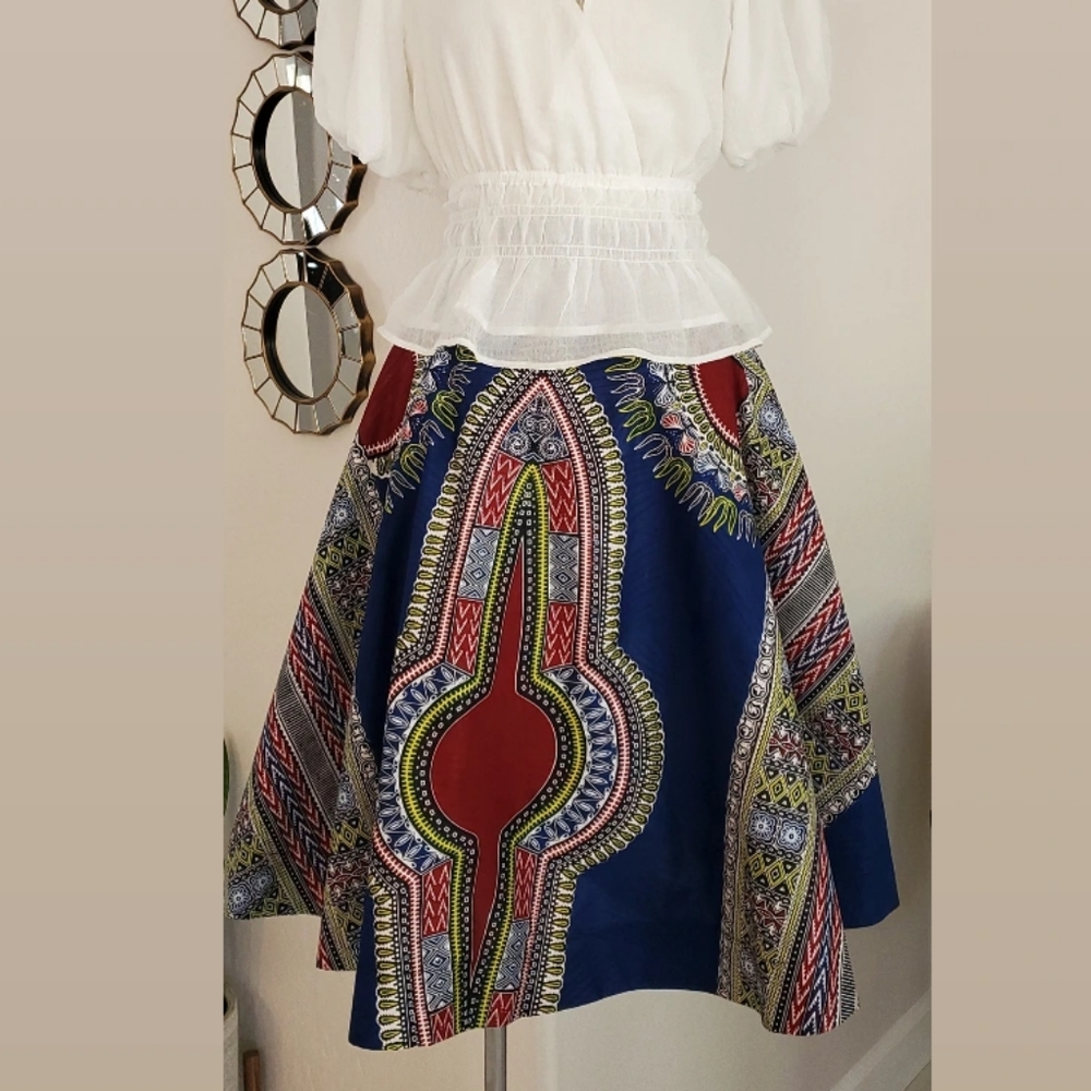 ❤️ Authentic African Print Skirt